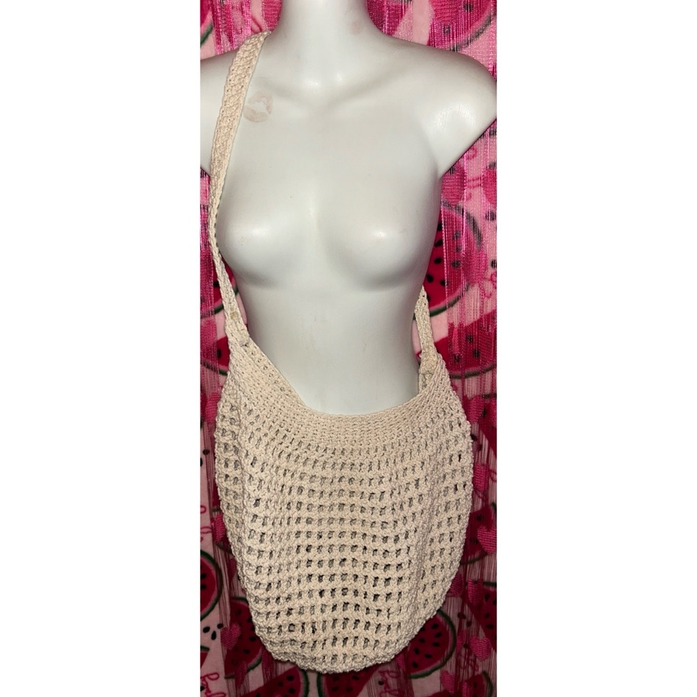 🤍 Elegant Crochet Beach Bag